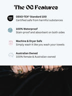 Waterproof Splash Blanket™ - Black on Black The OG
