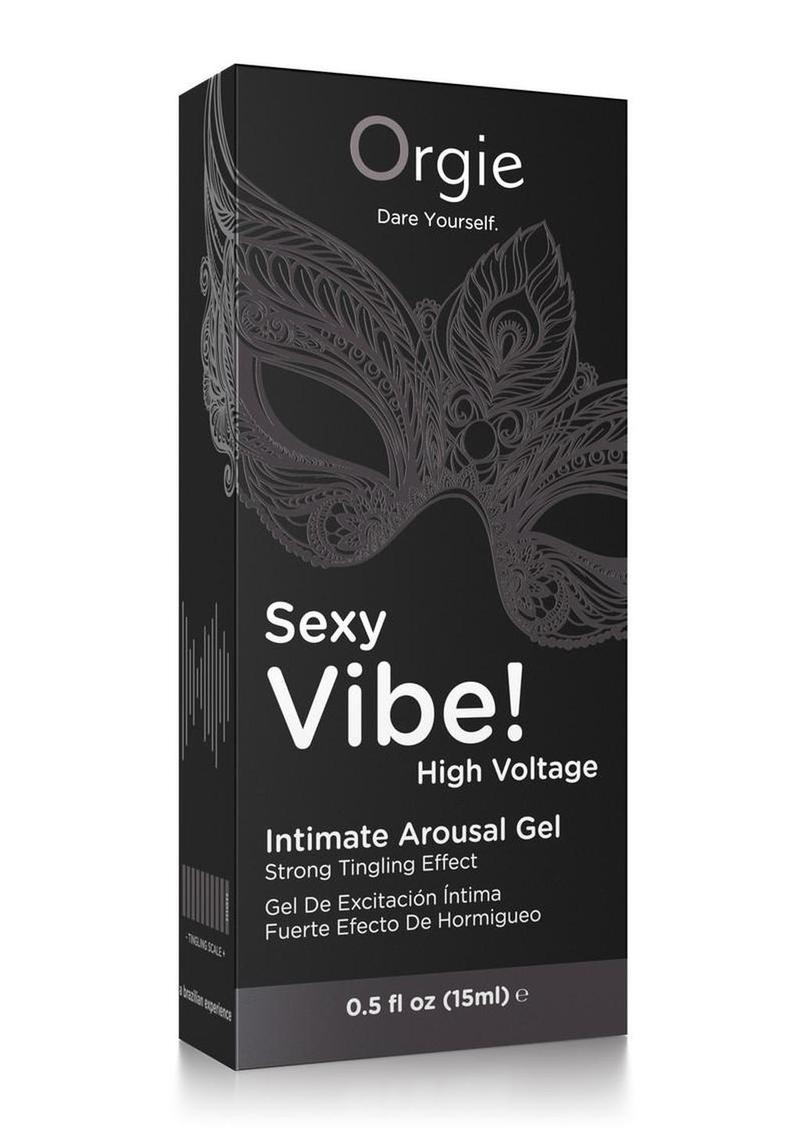 Its A Sexy Vibe Black-Intimate Arousal Gel-High Voltage- Non-Flavored -HIGH INTENSE TINGLE