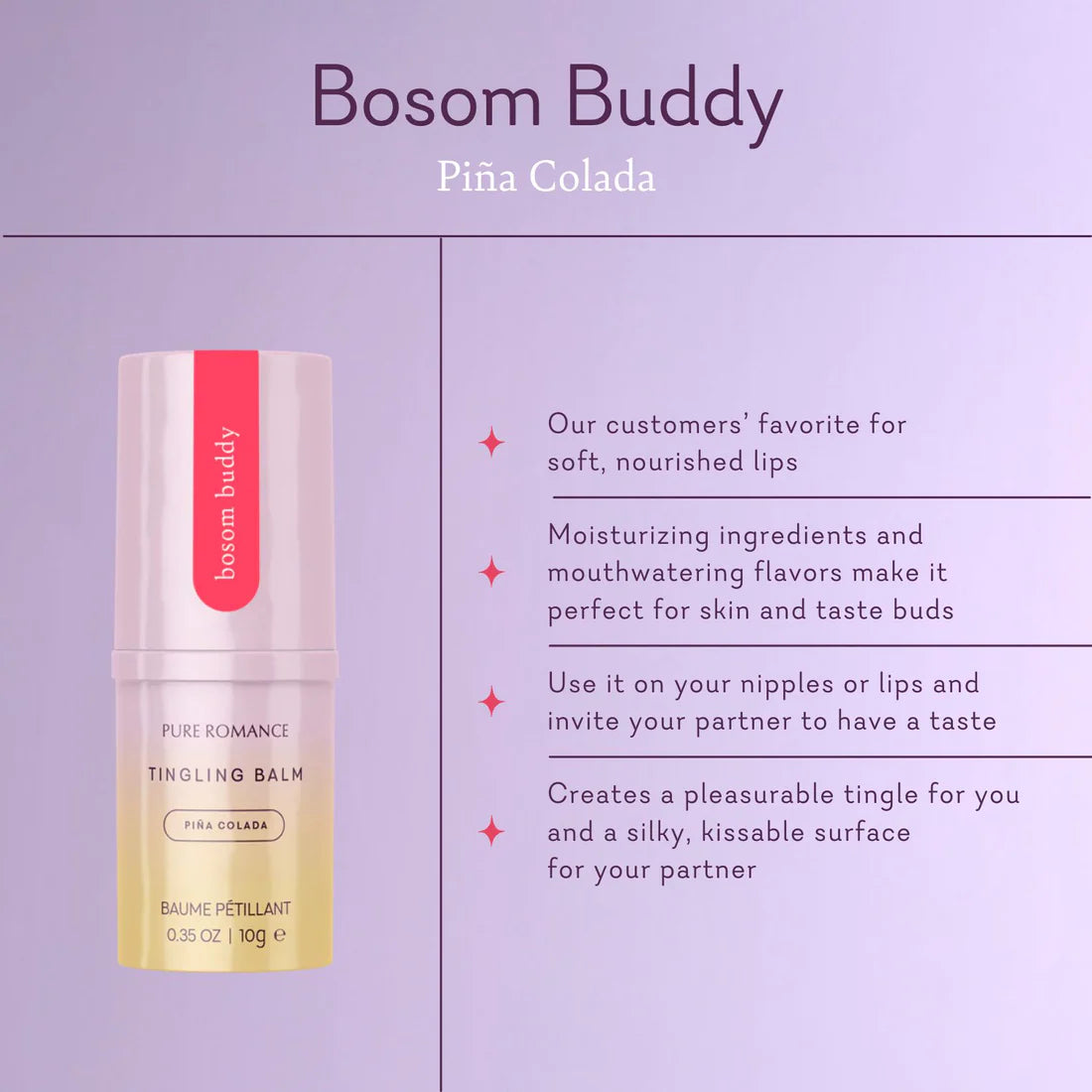 Bosom Buddy - Pina Colada Tingling Balm