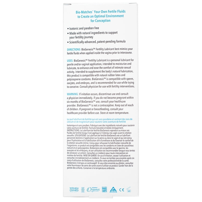 Good Clean Love - BioGenesis Fertility Lubricant