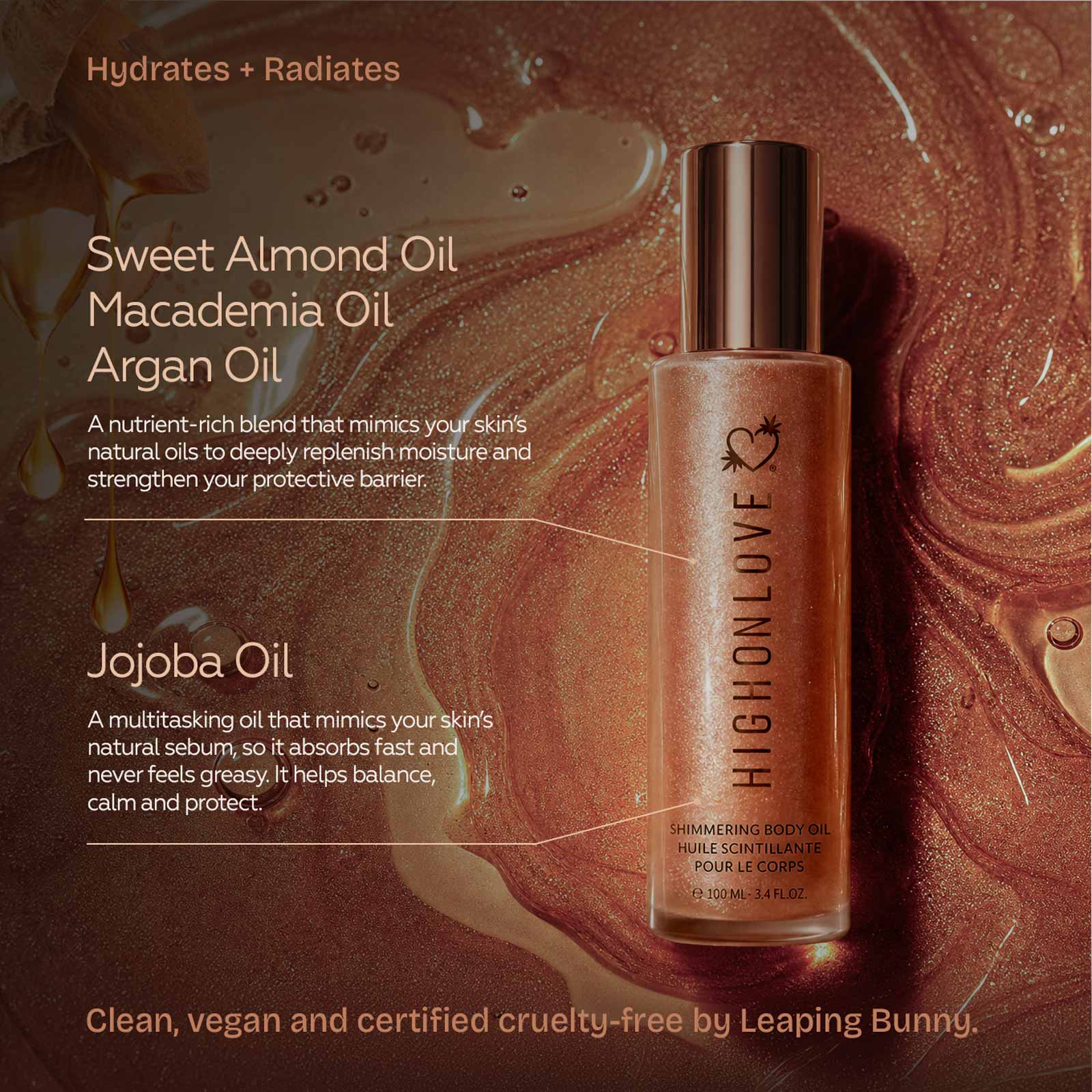 High On Love Shimmering Body Oil