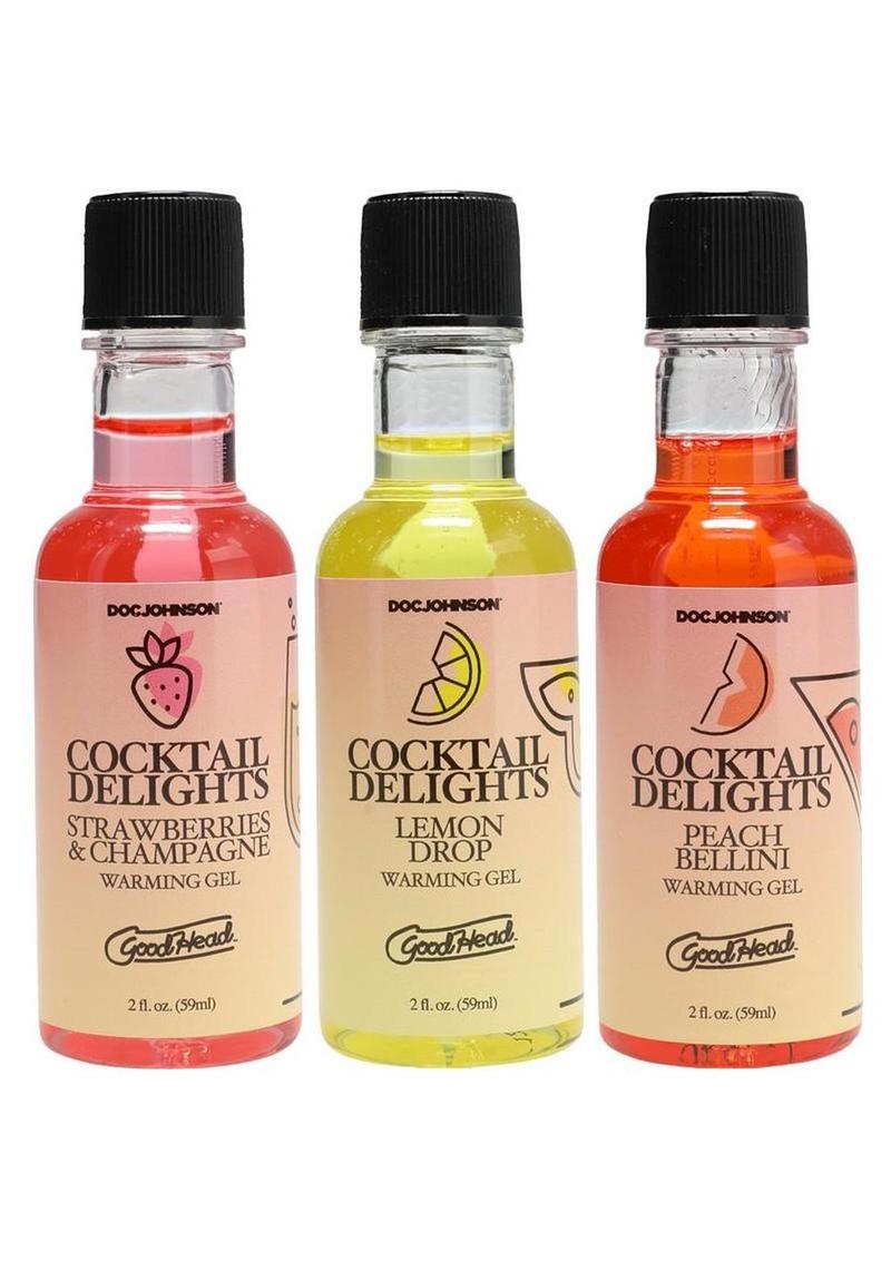 Cocktail Delights (3 Pack) 2 oz.- Peach Bellini, Strawberries & Champagne, Lemon Drop