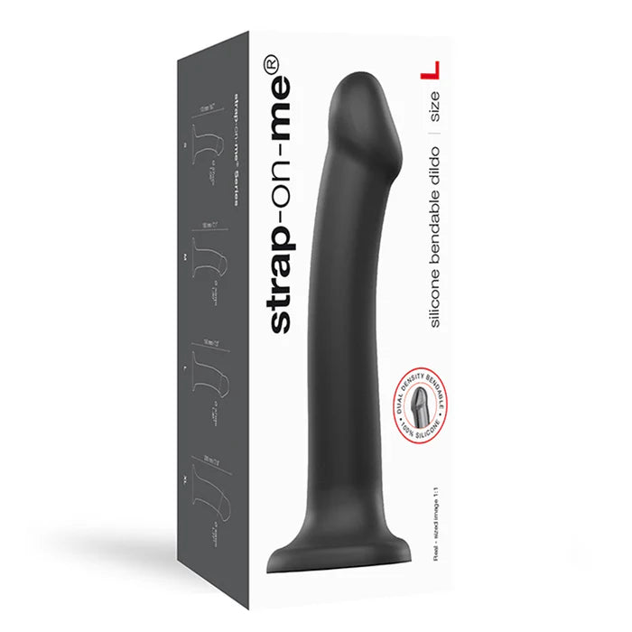 Strap-On-Me Bendable Dual-Density Silicone Dildo- 4 Sizes