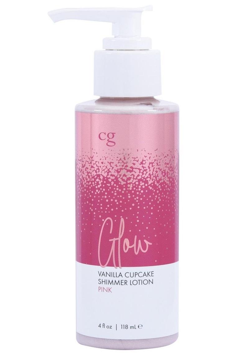 Glow Vanilla Cupcake Fragranced Shimmer Lotion - Pink