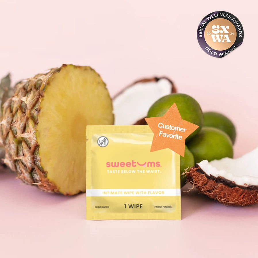 Sweetums-Flavored Wipes For Women