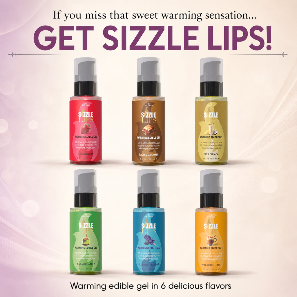 Sizzle Lips Warming Edible Gel -6 Flavor Options