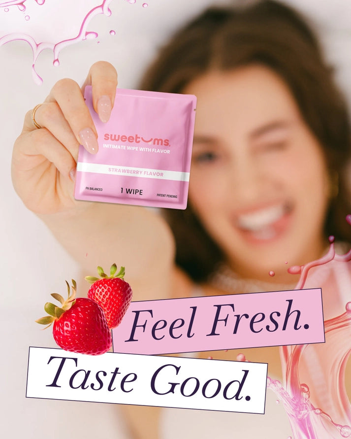 Sweetums-Flavored Wipes For Women