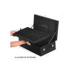Prestige Edition Built-in Combination Lock Storage Box - Black
