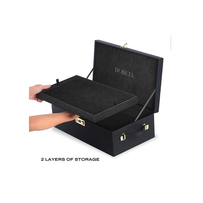 Prestige Edition Built-in Combination Lock Storage Box - Black