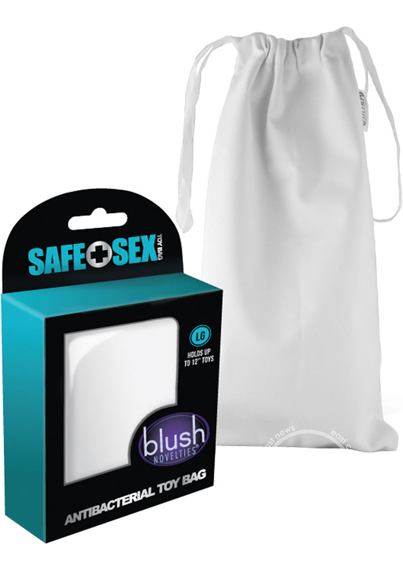 Antibacterial Toy Tote- White- 2 Sizes