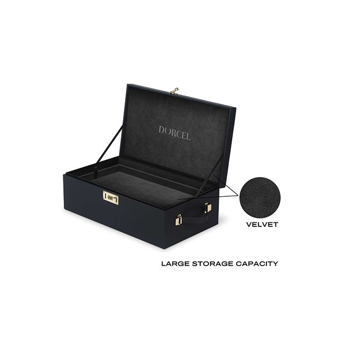 Prestige Edition Built-in Combination Lock Storage Box - Black